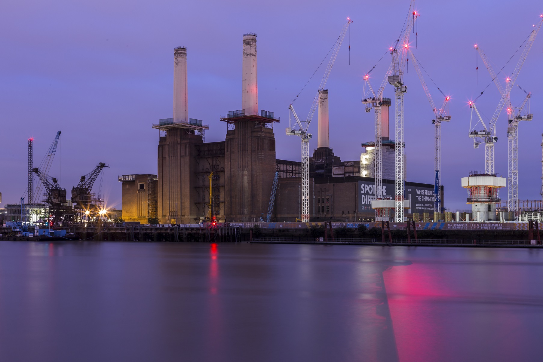 Londra: Battersea power station e Tamigi
