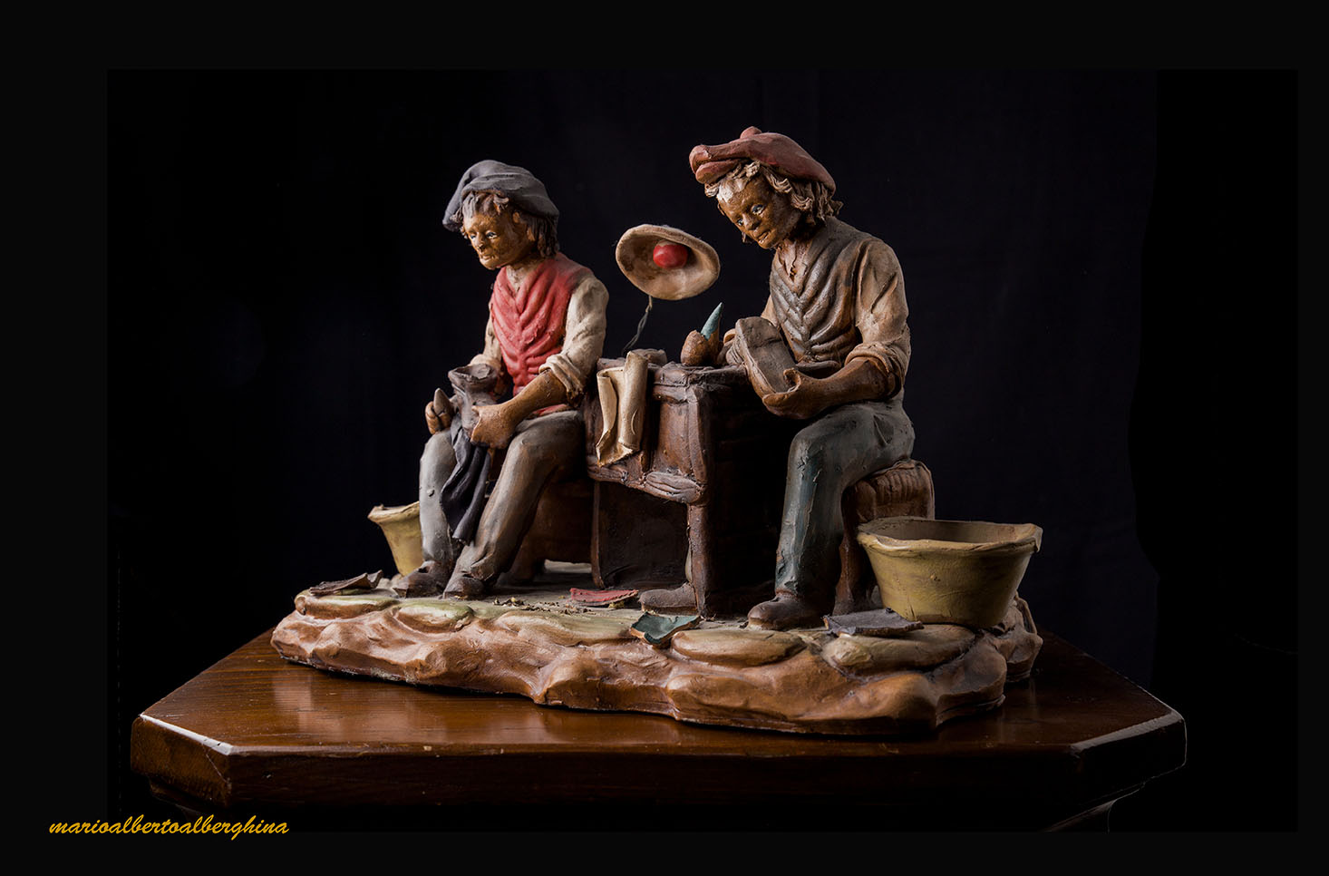 figure in terracotta