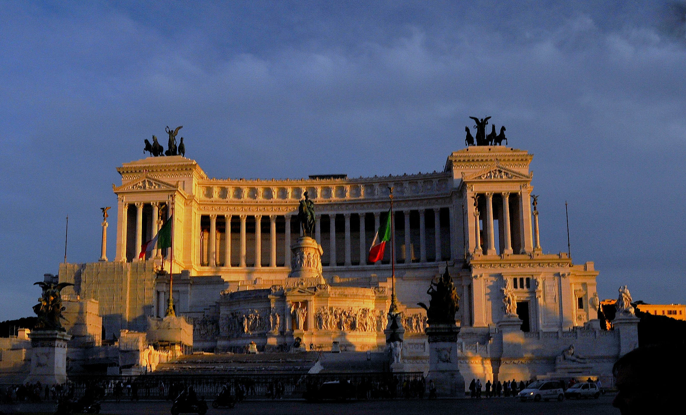 sunset at the Altar of the Fatherland