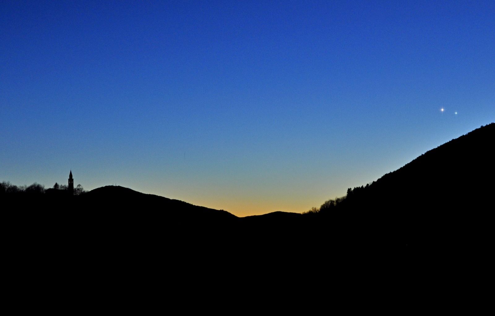 Configurazione Venere-Mercurio del 11 Gen 2015