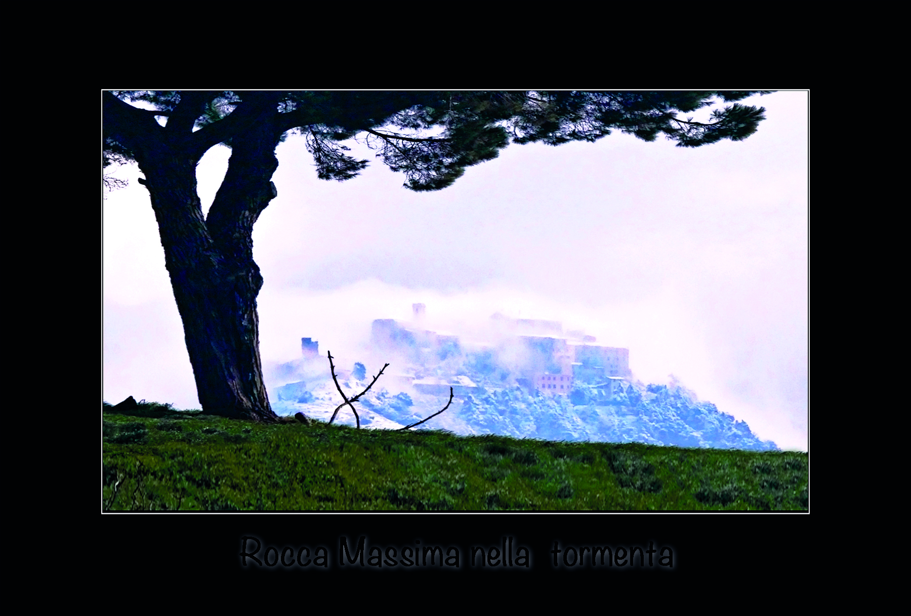 Maximum Rocca in the grip of frost, Giulianello Feb. 5