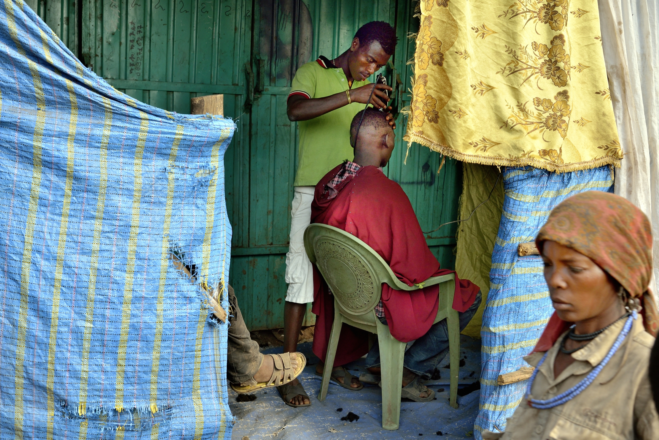 Etiopia 2015 - Barbiere Konso