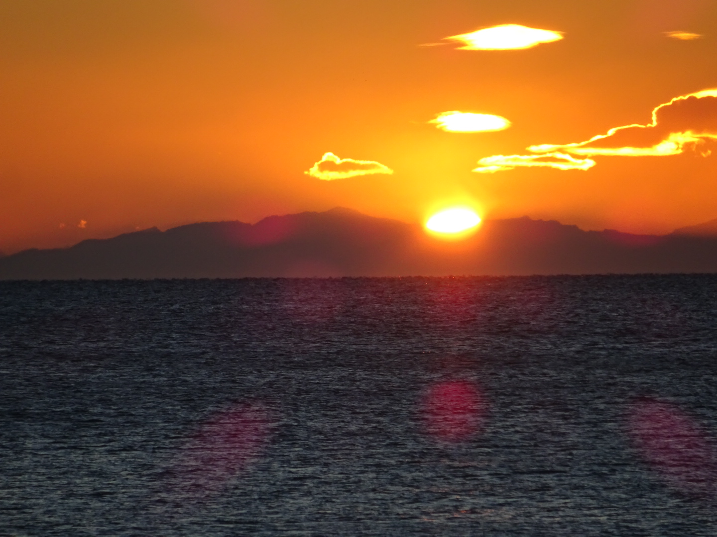 Tramonto sul mare di Cecina