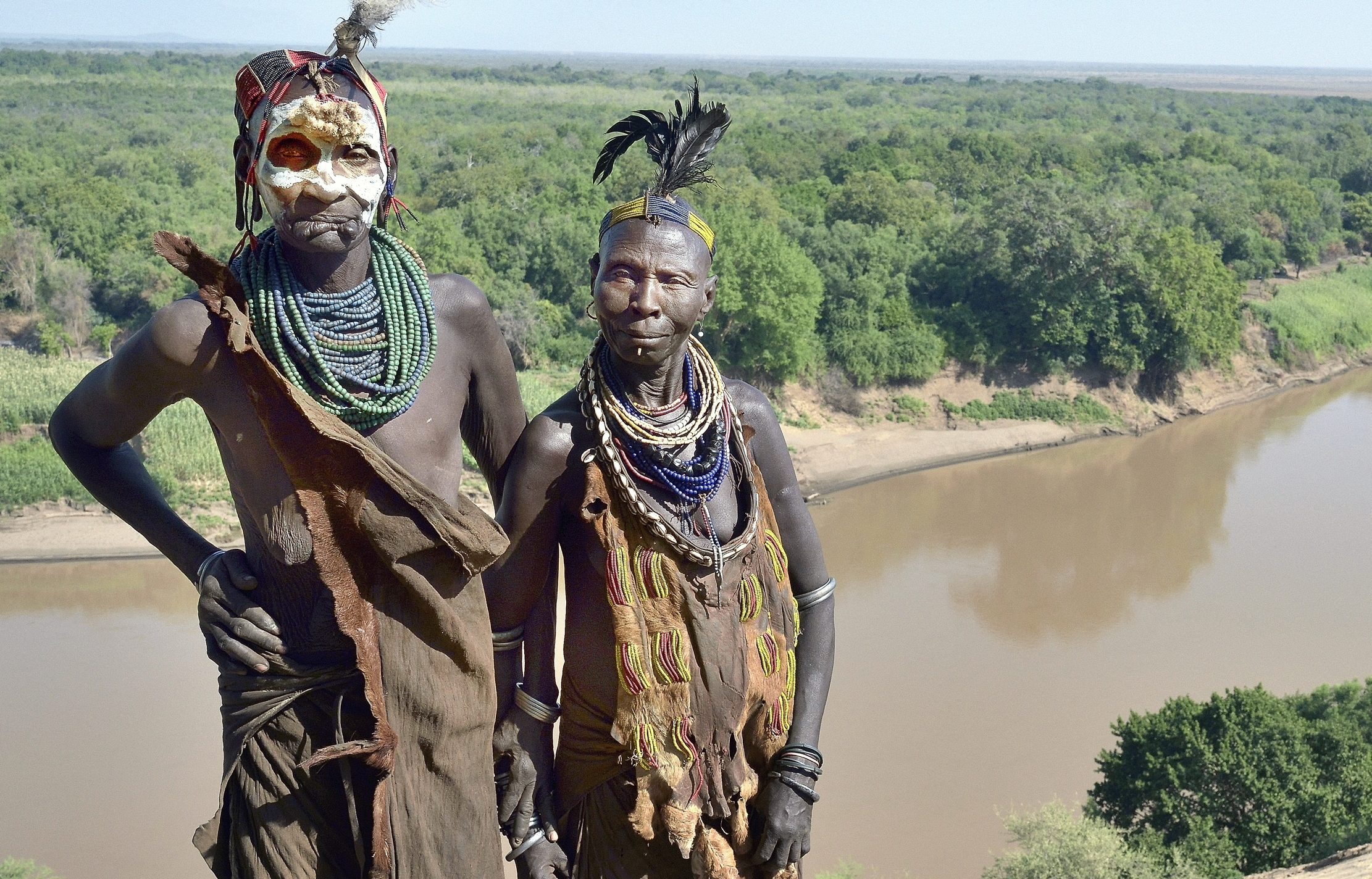 Etiopia 2015 - Anziana Mursi con anziana Karo