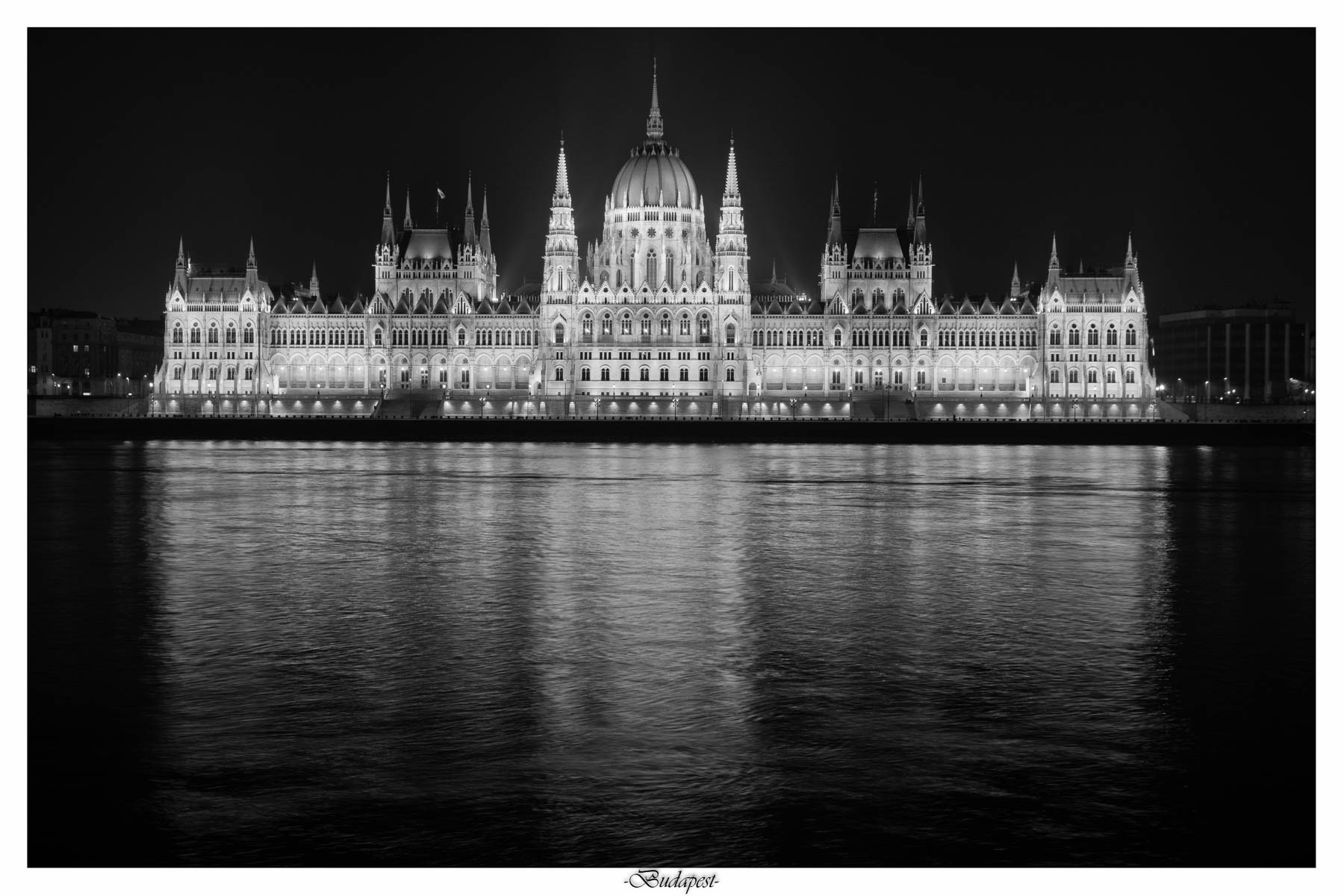 Il parlamento in versione bw(Budapest)