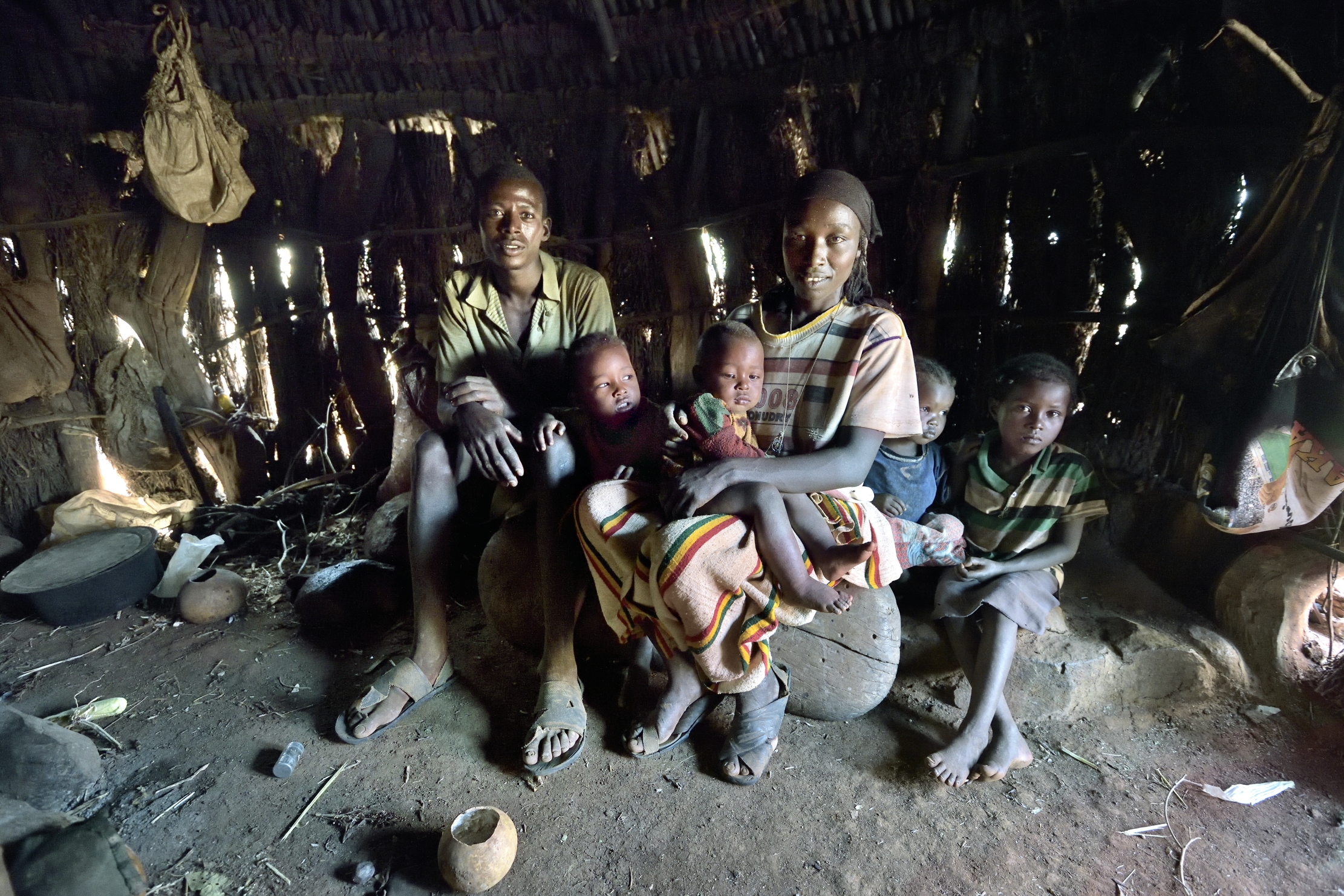 Etiopia 2015 - In una capanna Konso