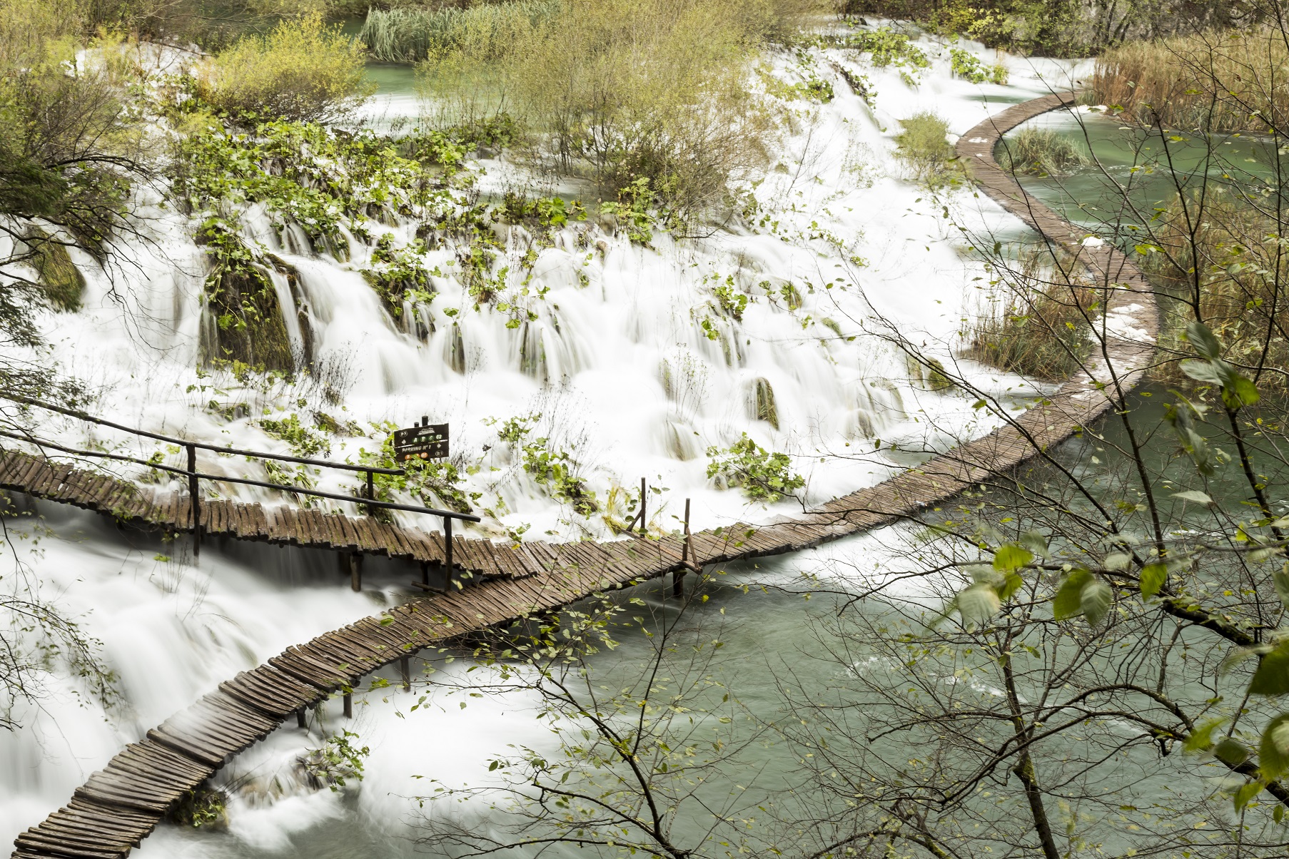Passerelle e cascate di Plitvice