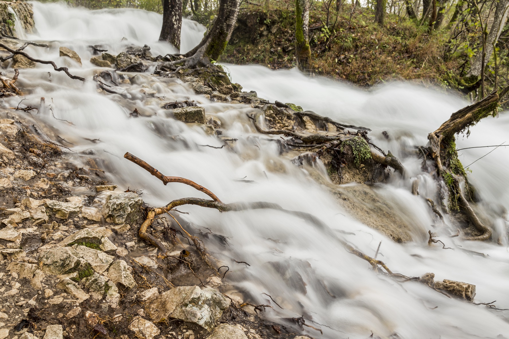 Water to the waterfalls of Plitvice