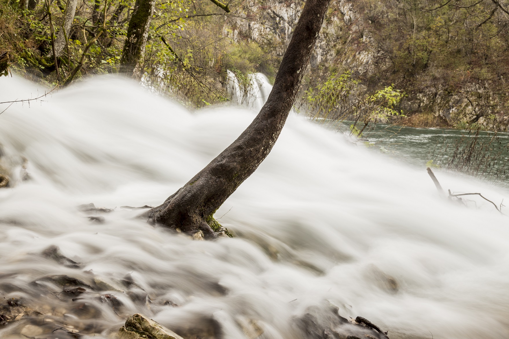 Acqua alle cascate di Plitvice