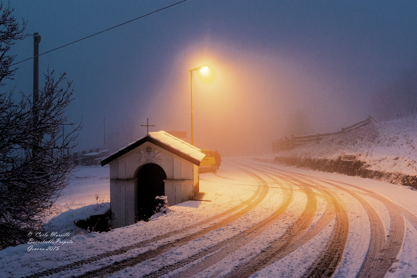 Prima neve sul monte Antola