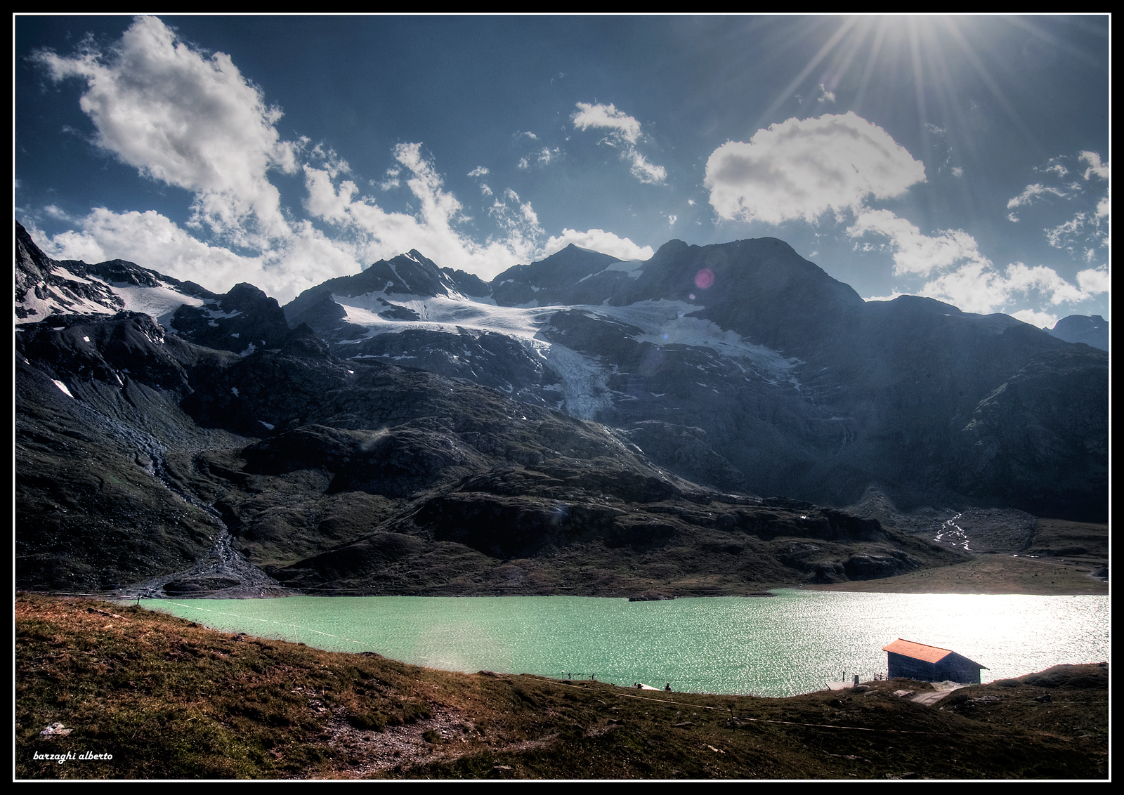 controluce sul Bernina