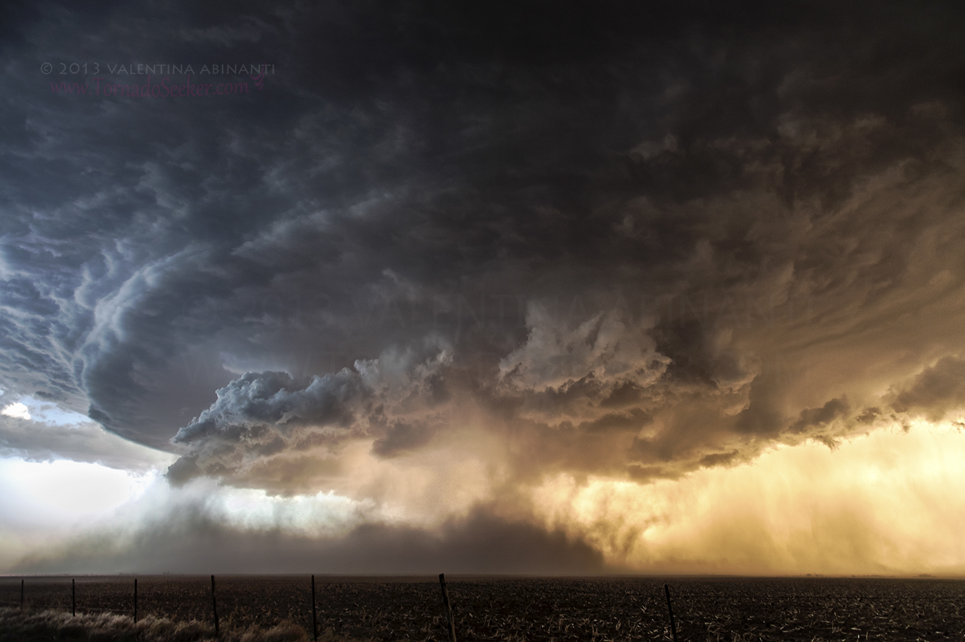 Supercell in Booker, Texas.