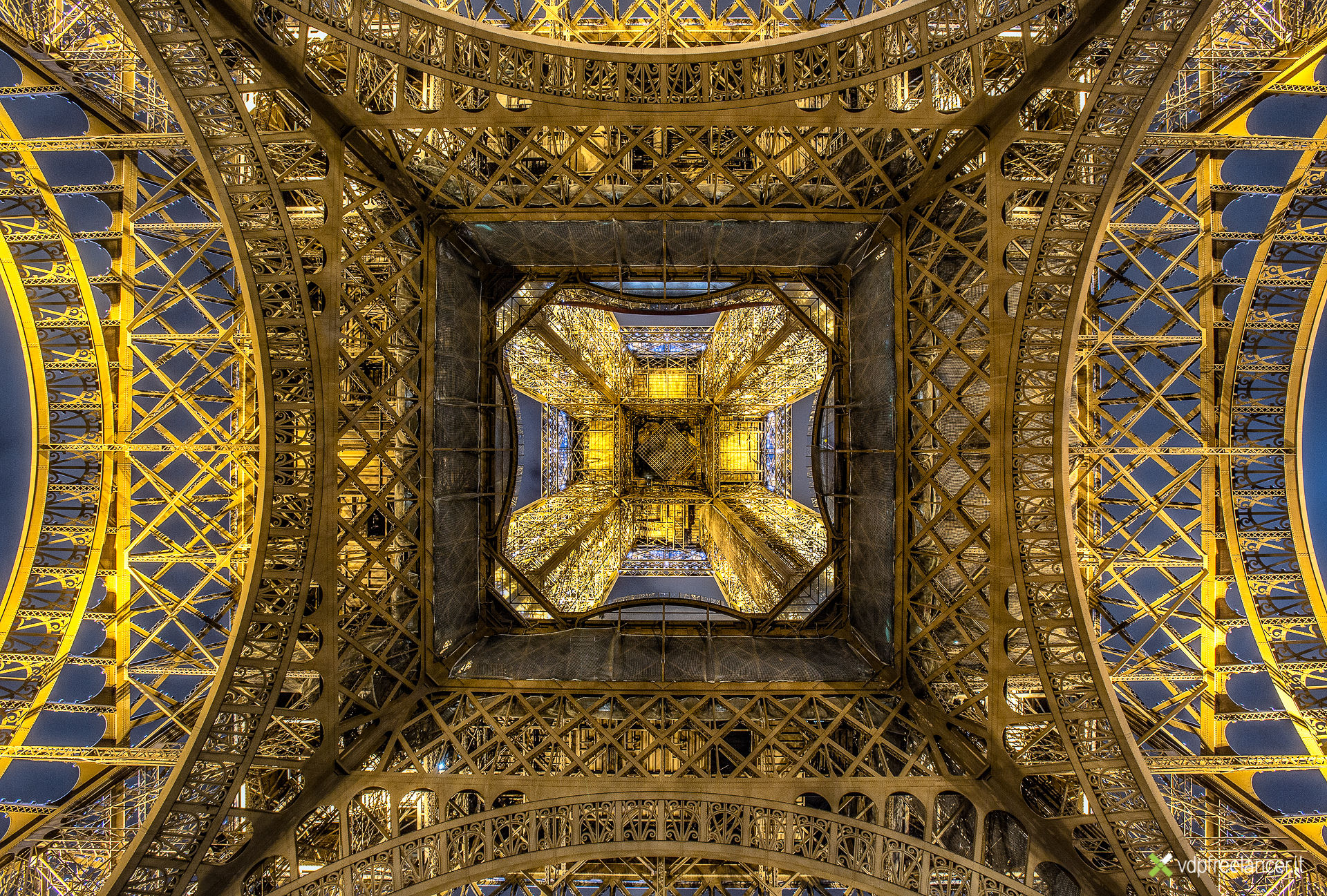 The tower from below