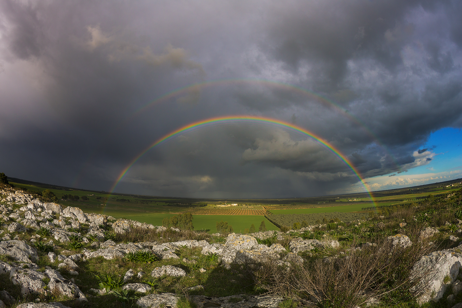Rainbow with fisheye