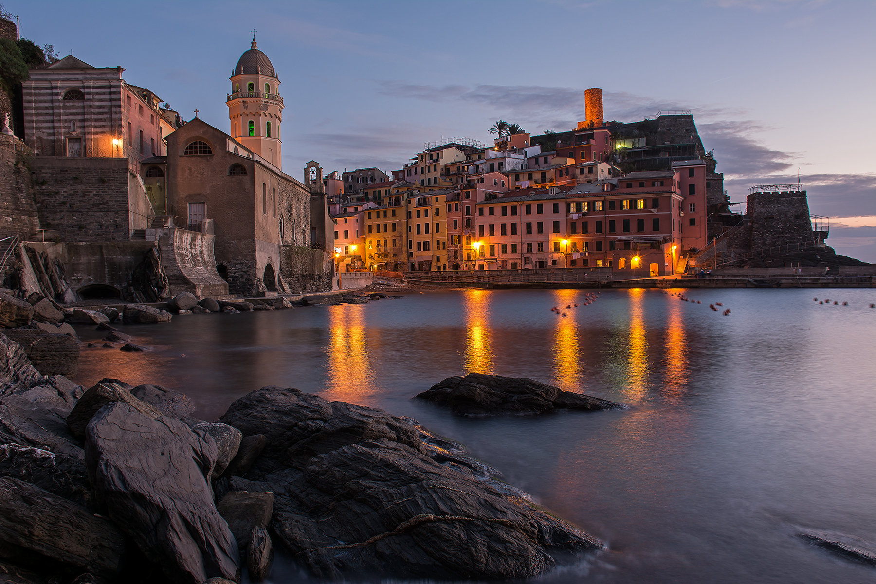 Vernazza-Blue Hour