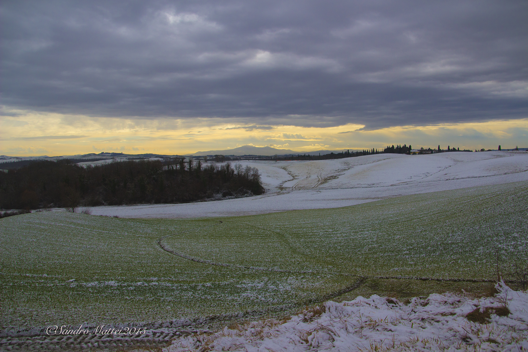 Prima neve 2015 sul Chianti