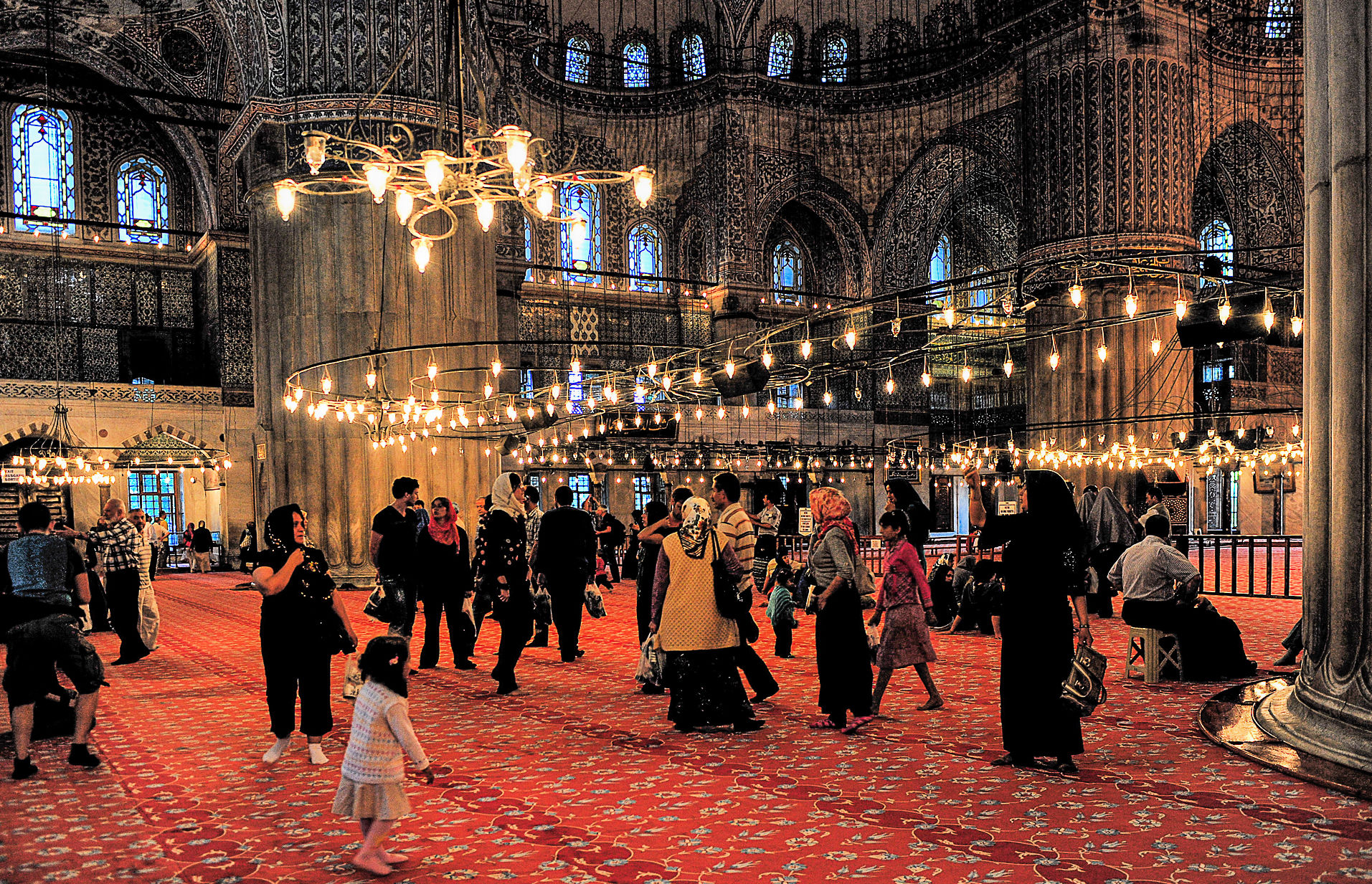 Istanbul-Interno Moschea Blu