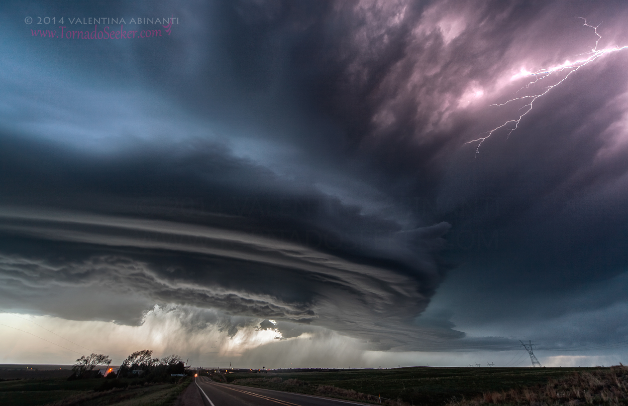 Supercell and lightning