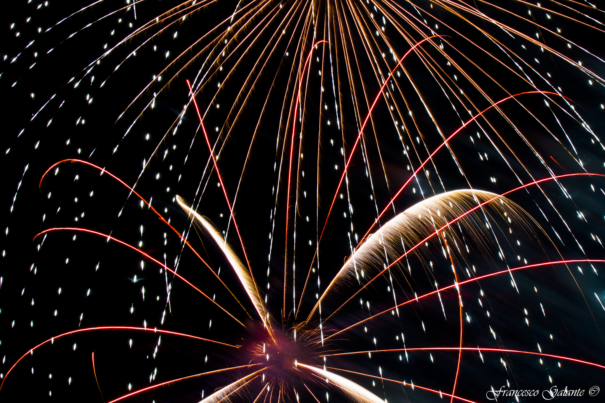 Fireworks viewed from a Different Perspective