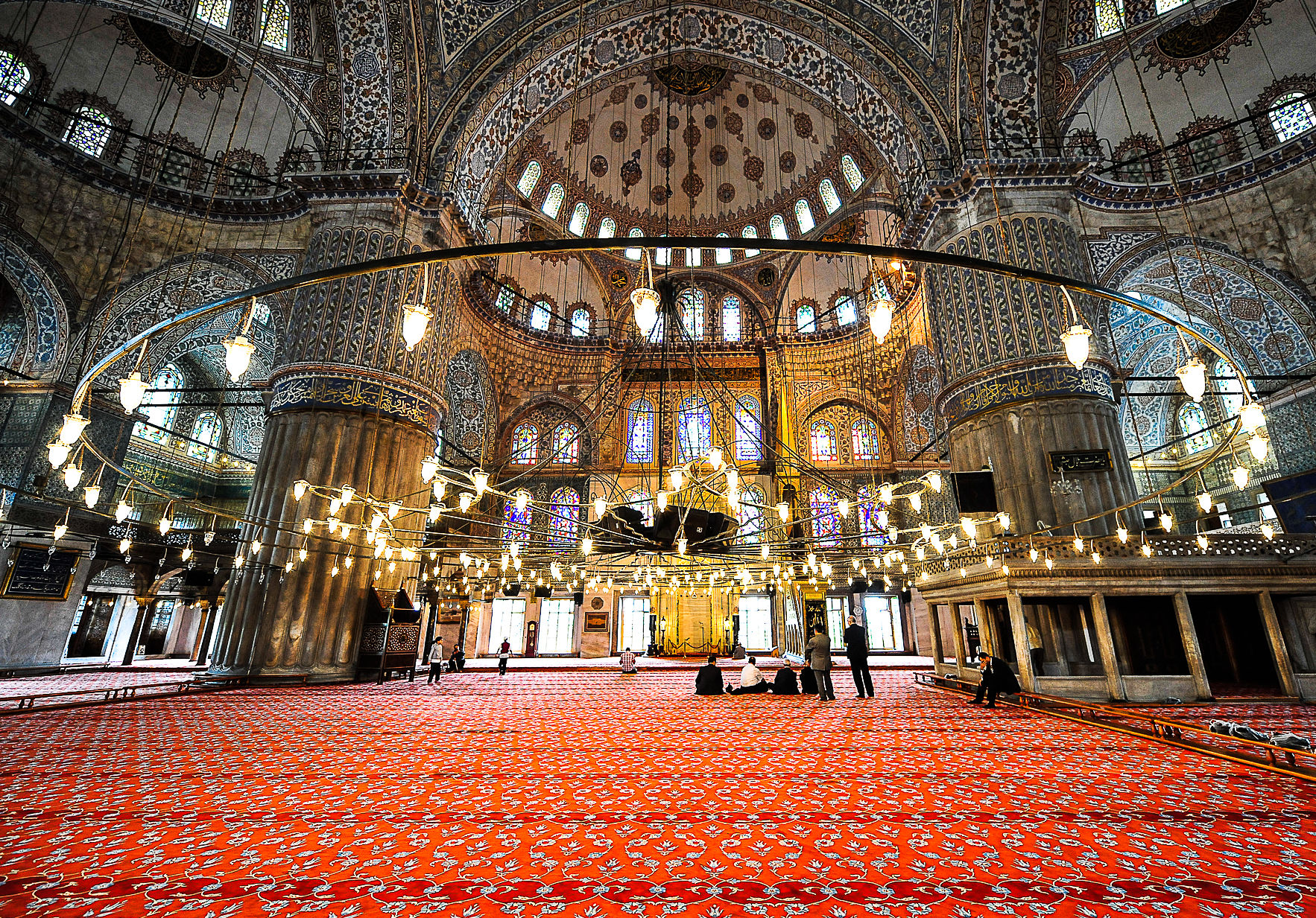 Istanbul-Interno Moschea Blu