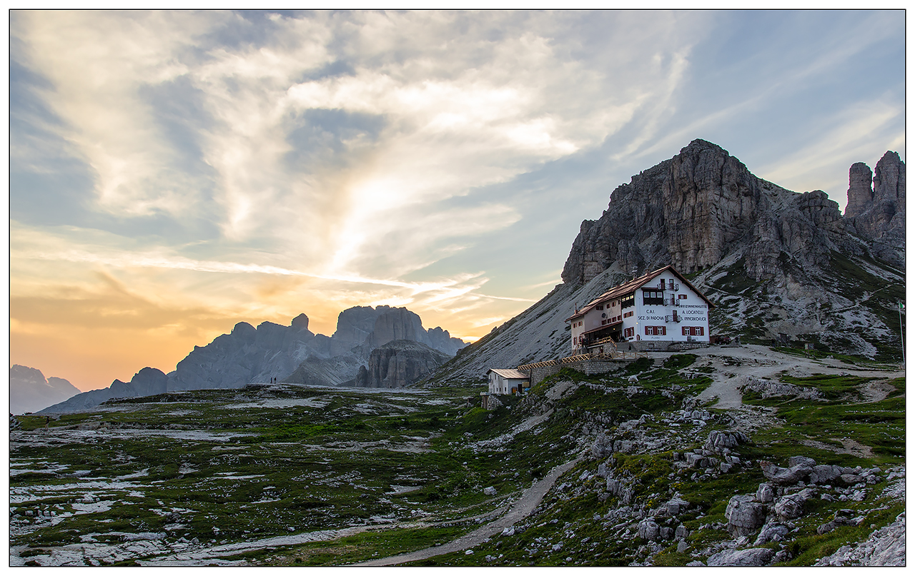Sunset at high altitude