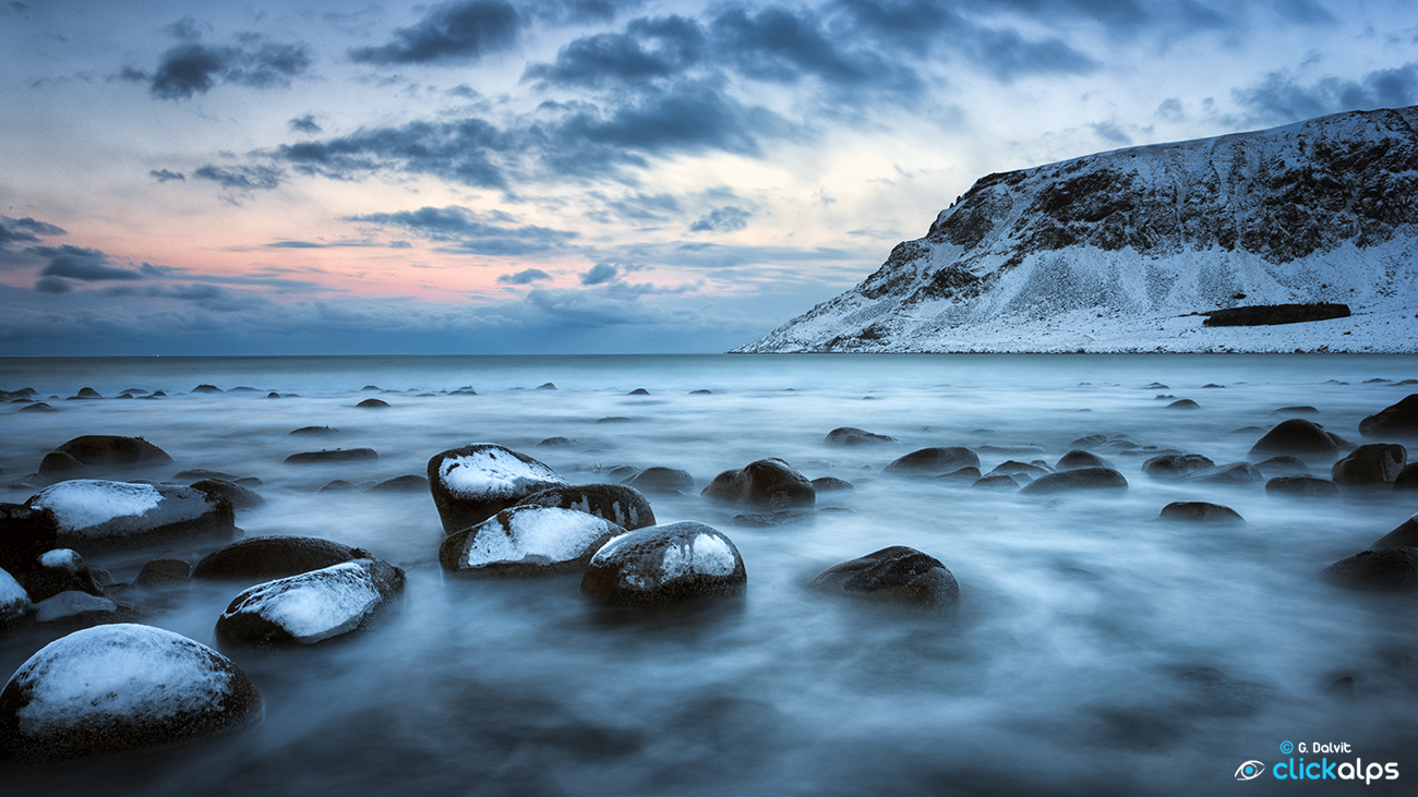 The bay of Vestvgy in Norway