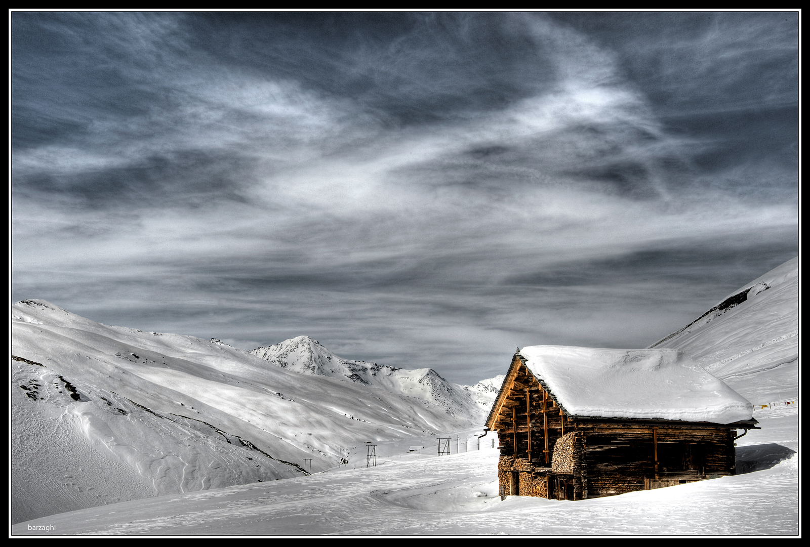 il fienile di  alta montagna