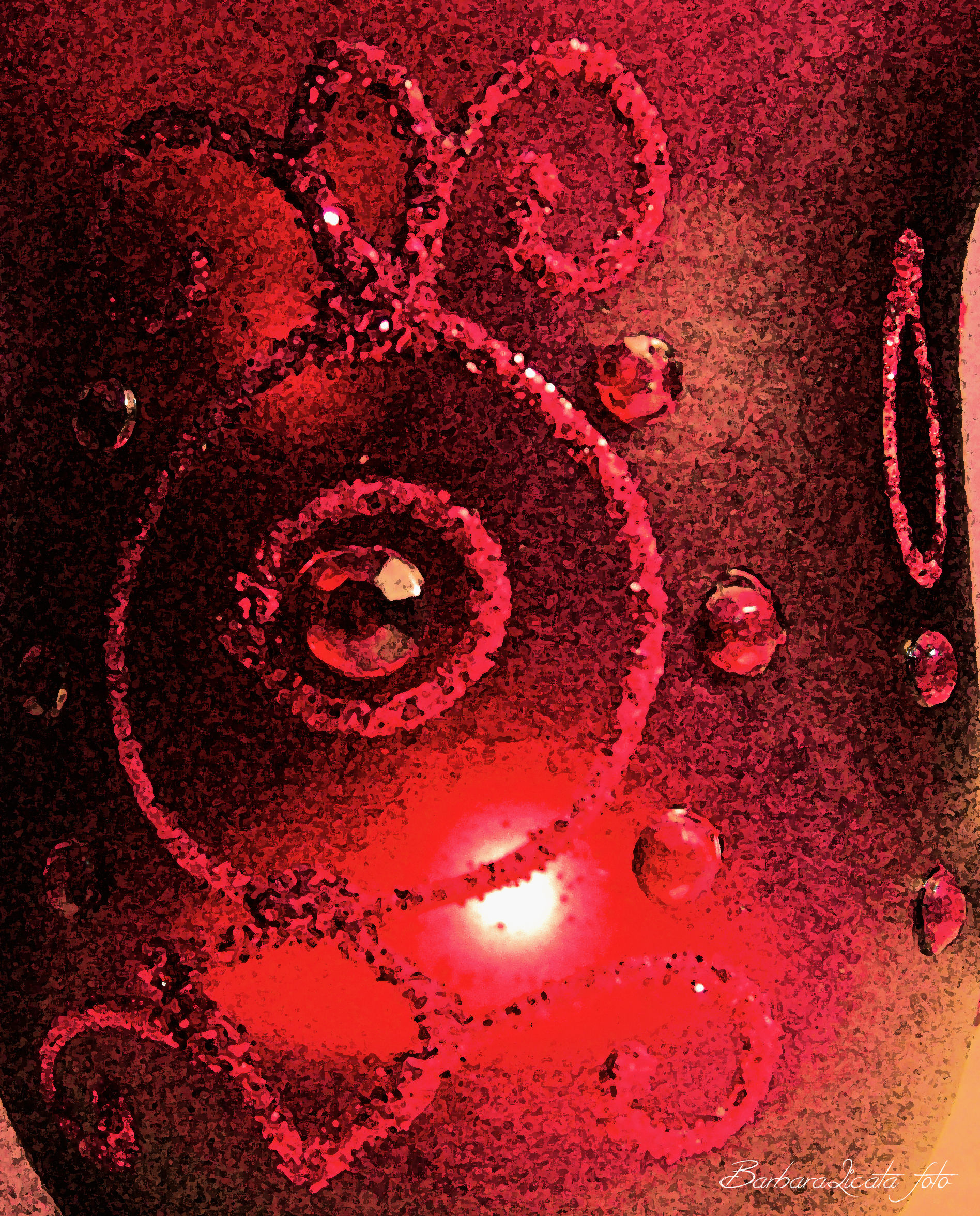 rosso  - studio di una piccola lanterna