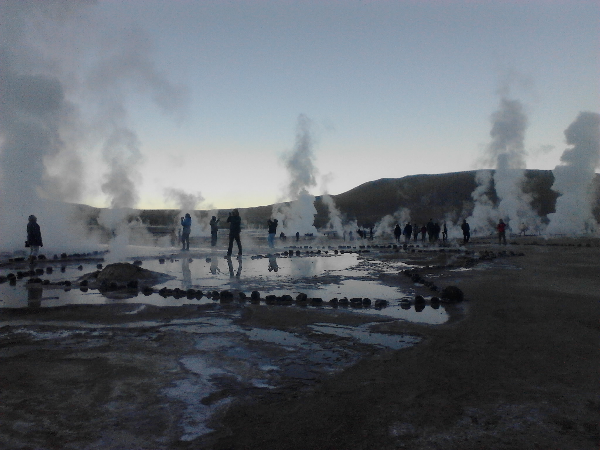 Geyser tatio (Chile) with compact digital photos