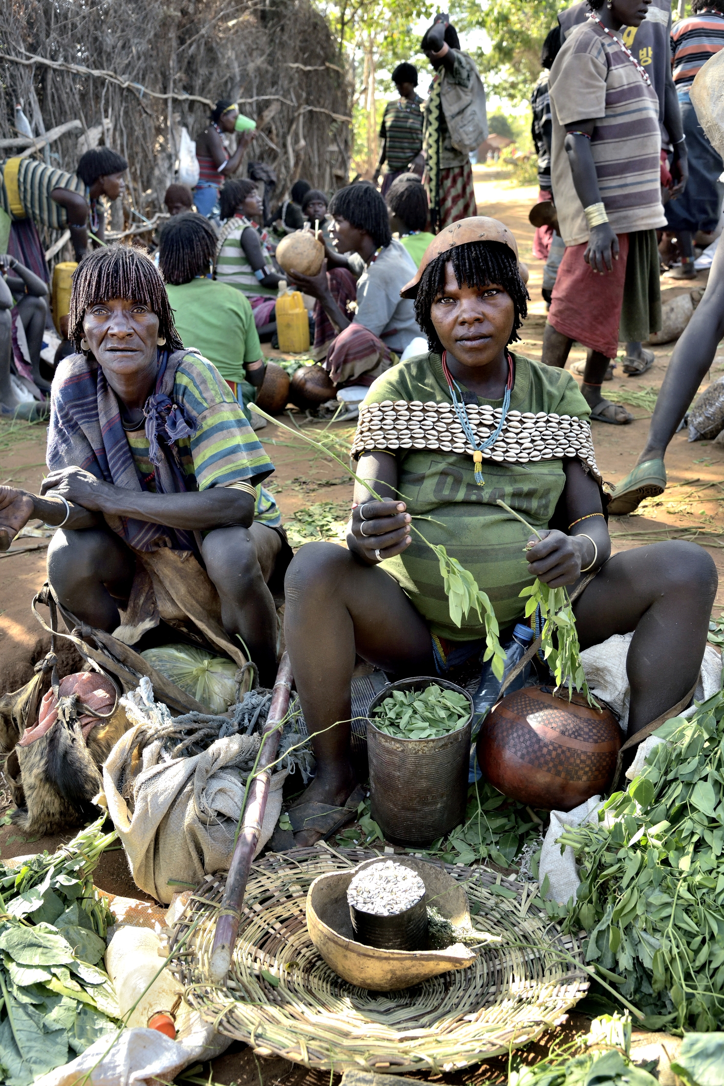 Etiopia 2015 - Donne Tzmai al mercato di Kayafer