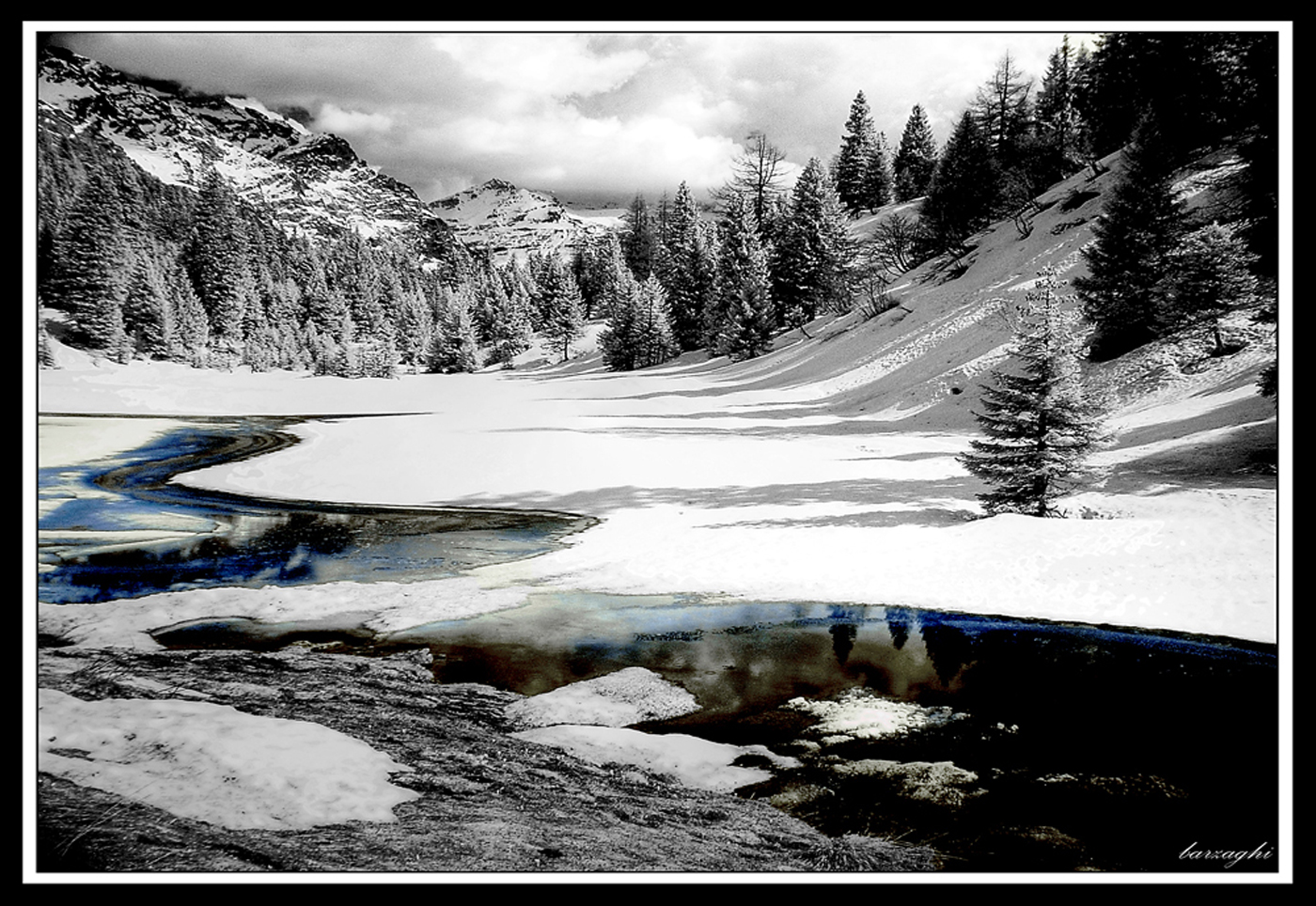 paesaggio in infrared