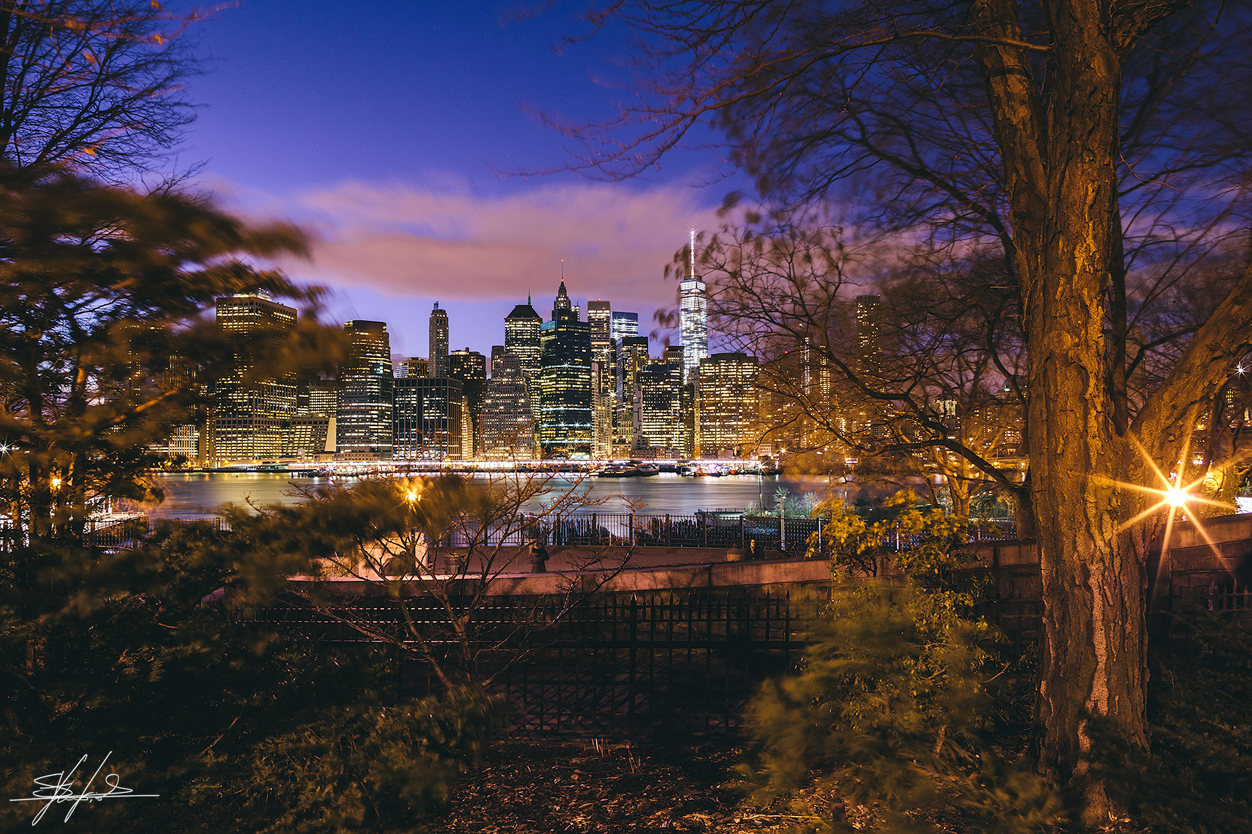 Manhattan night lights