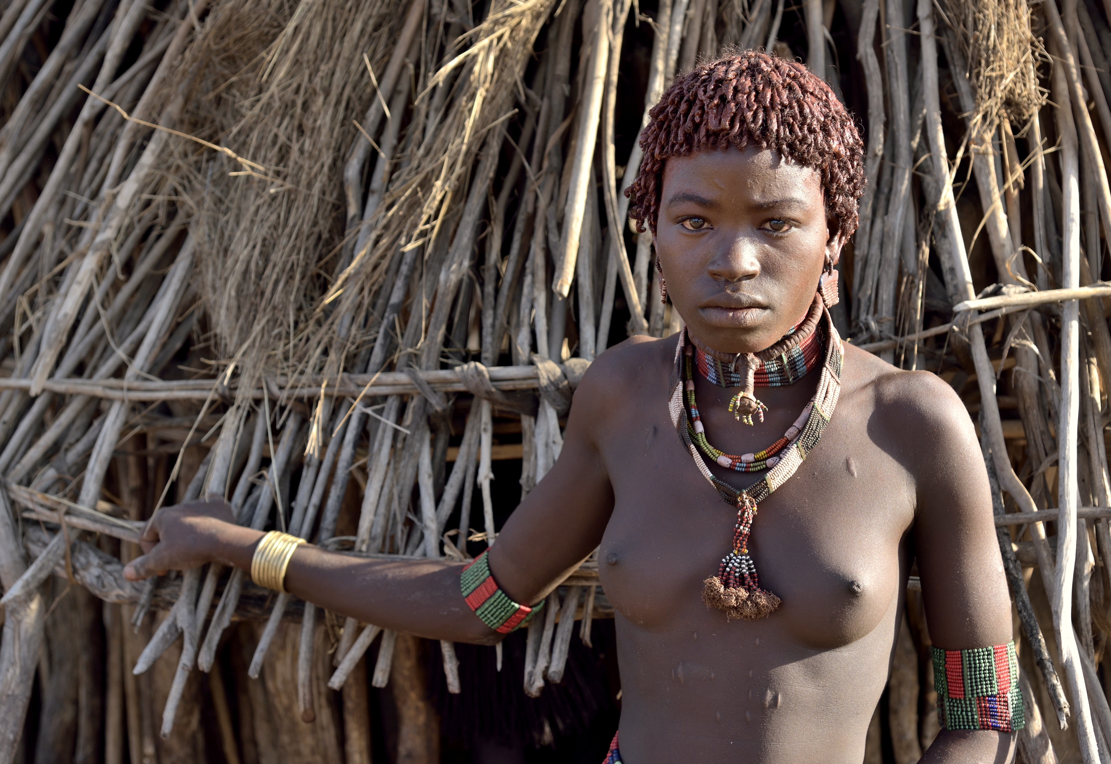 Etiopia 2015 - Giovane sposa Hamer Hamer