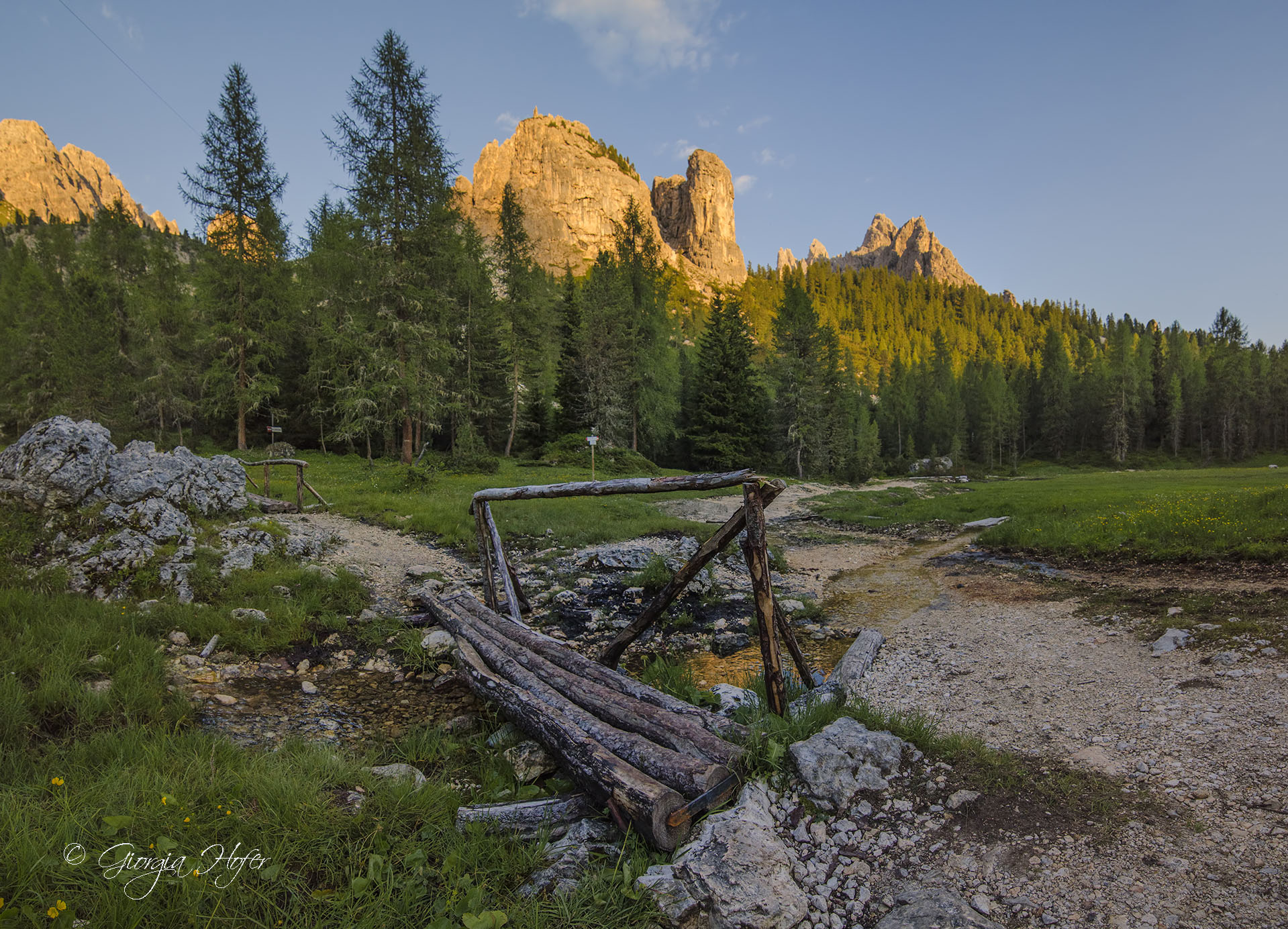 Sunset at Pian dei Spirits