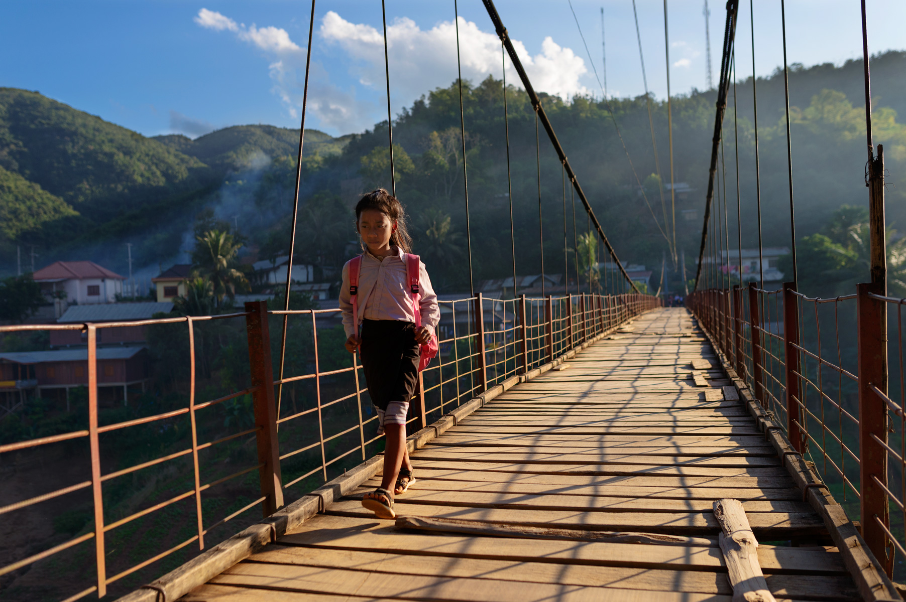 Il ponte sospeso di Muang Khua
