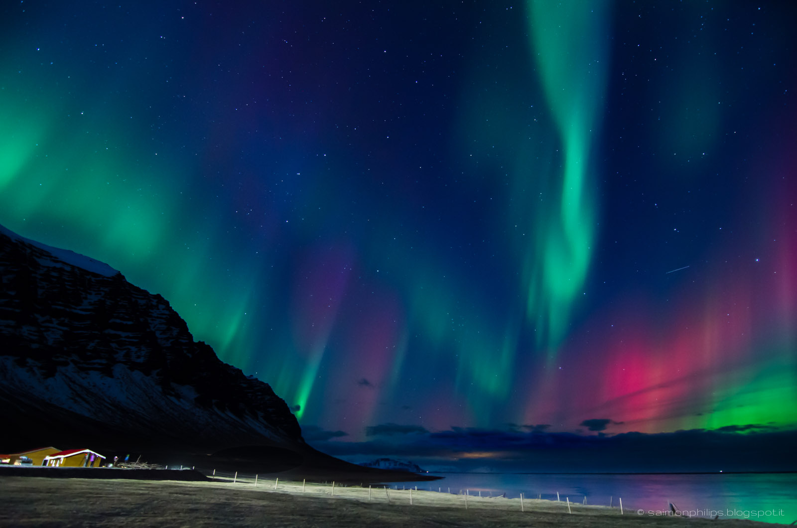 Northern lights over Iceland