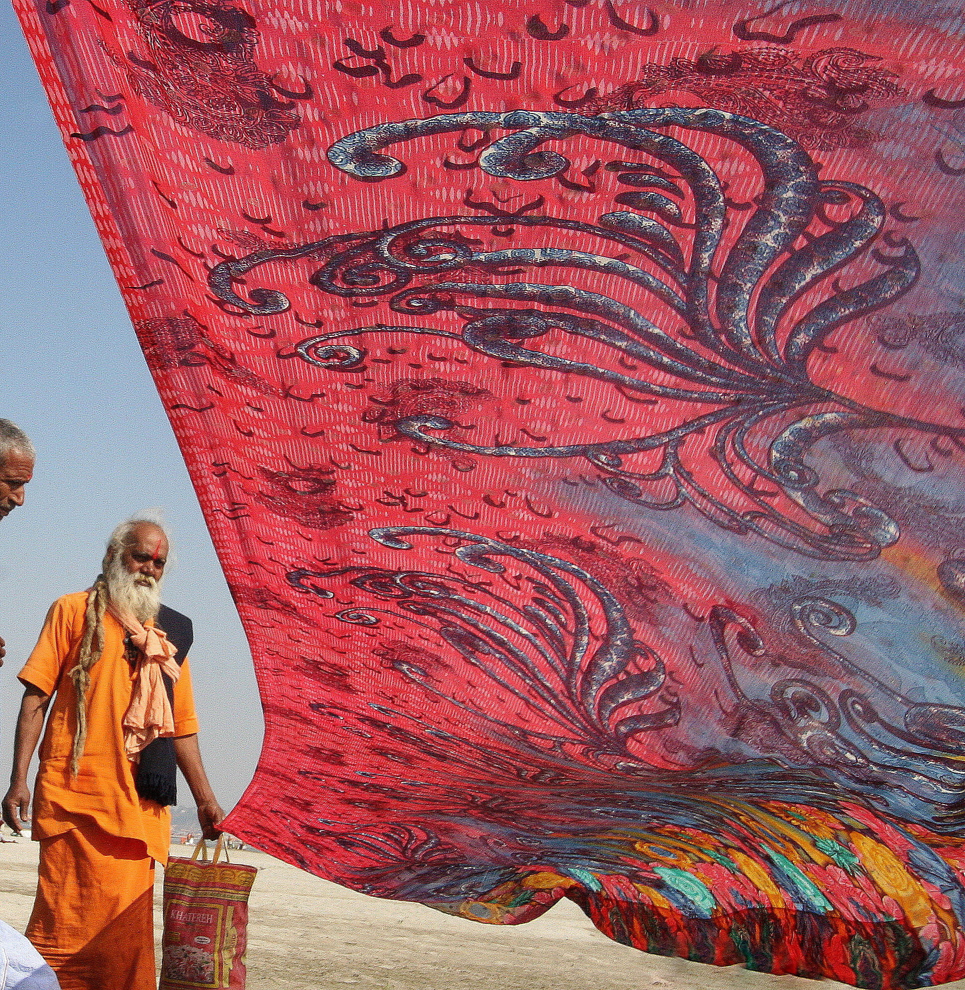 On the right bank of the Ganges
