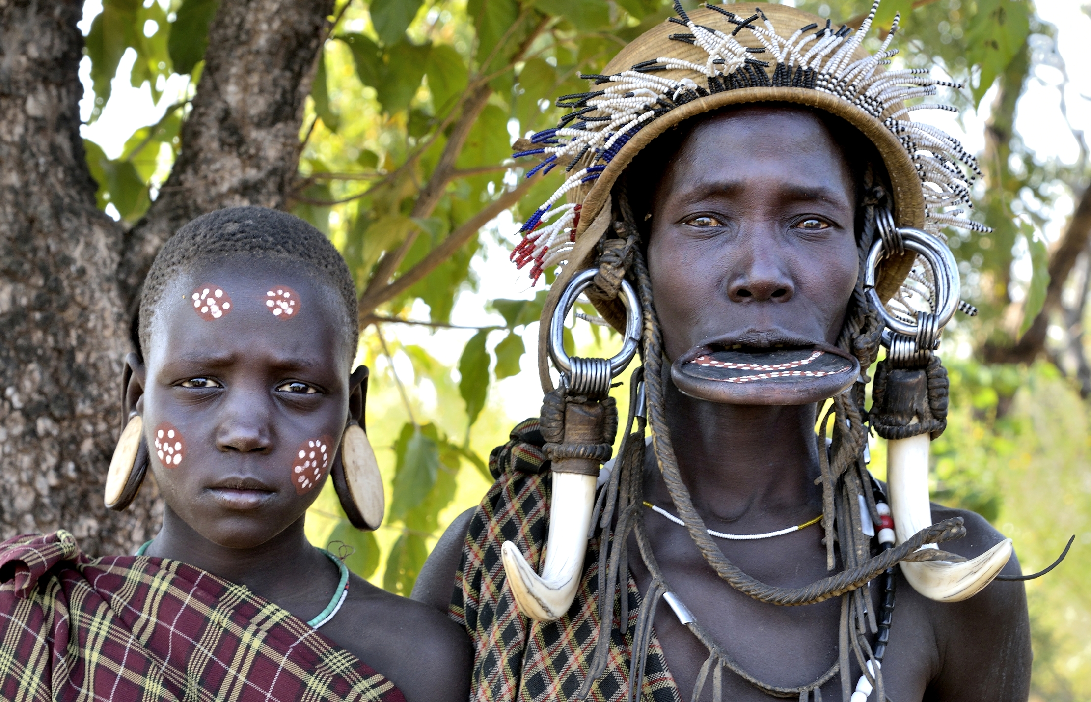 Etiopia 2015 - Ragazza e donna Mursi