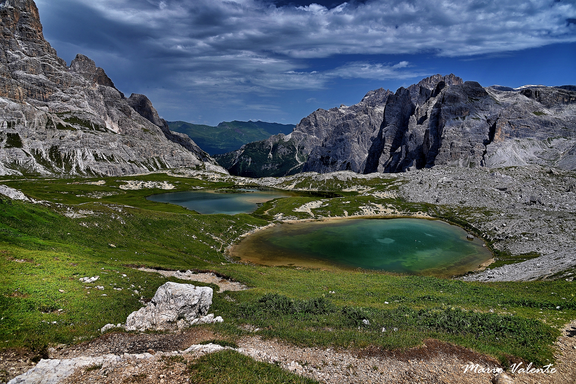 Laghetti dei Piani dal Rifugio Locatelli