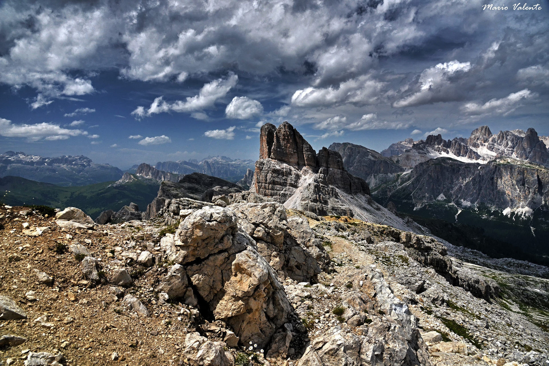 Monte Averau visto dal Nuvolau