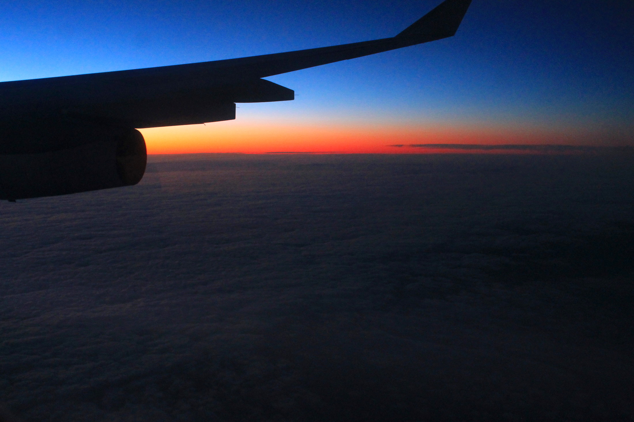 Sunrise at 35000 feet