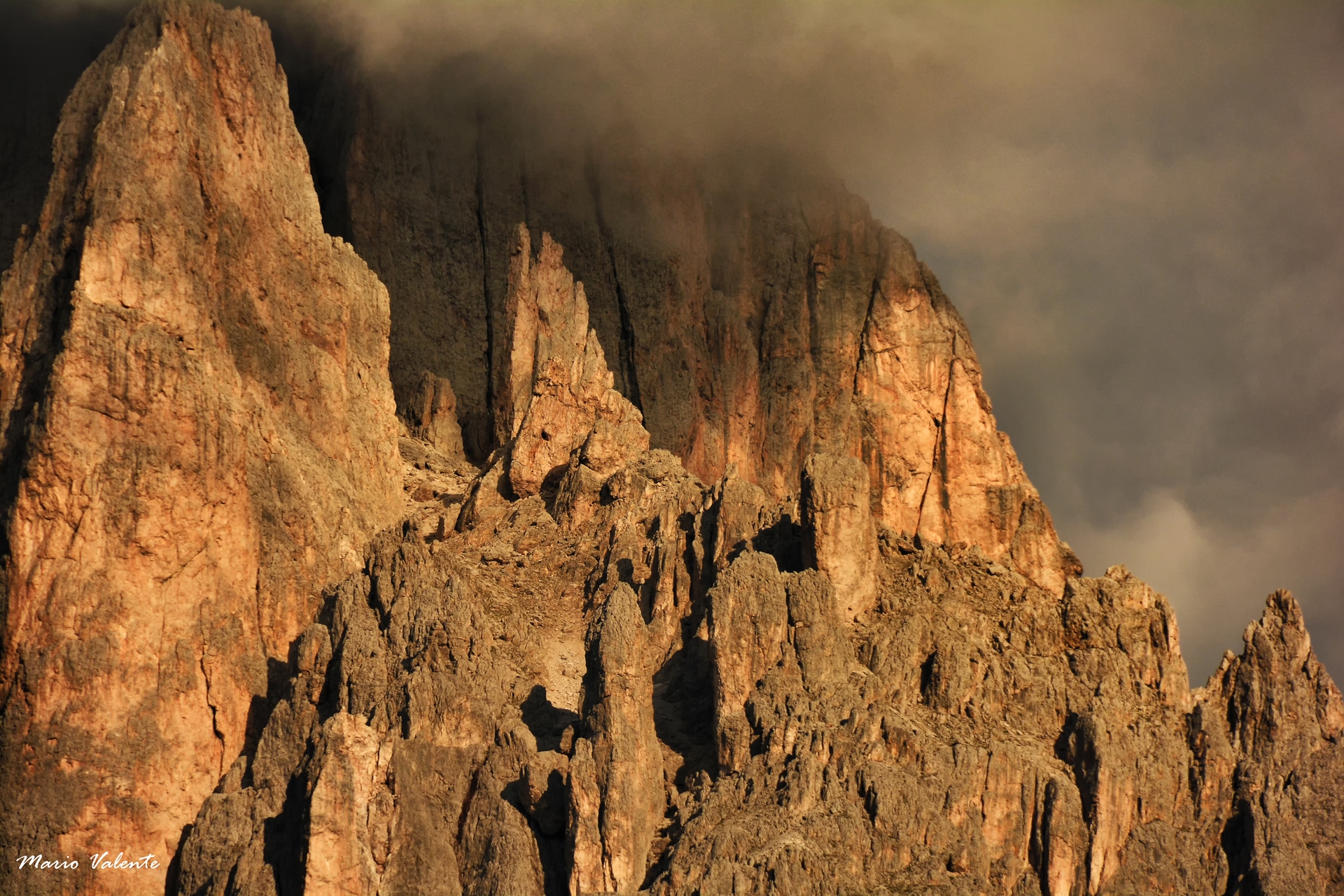 Val Gardena: tramonto sul Sassolungo