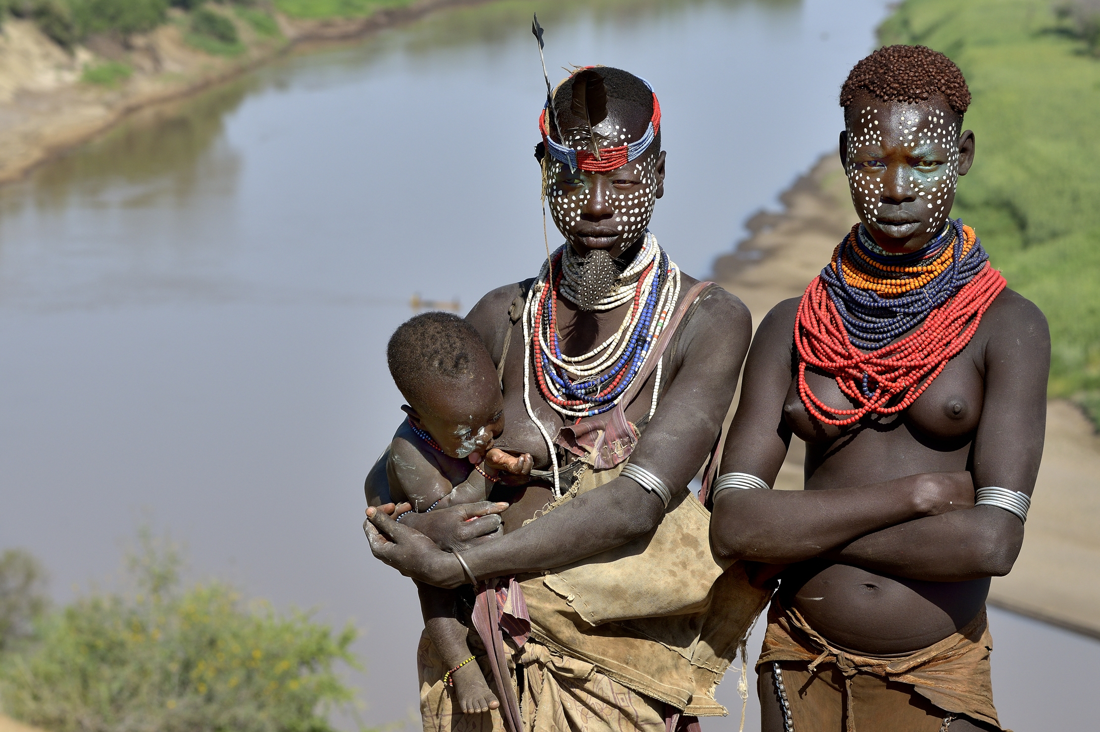 Etiopia 2015 -  Donne Karo con Bambino
