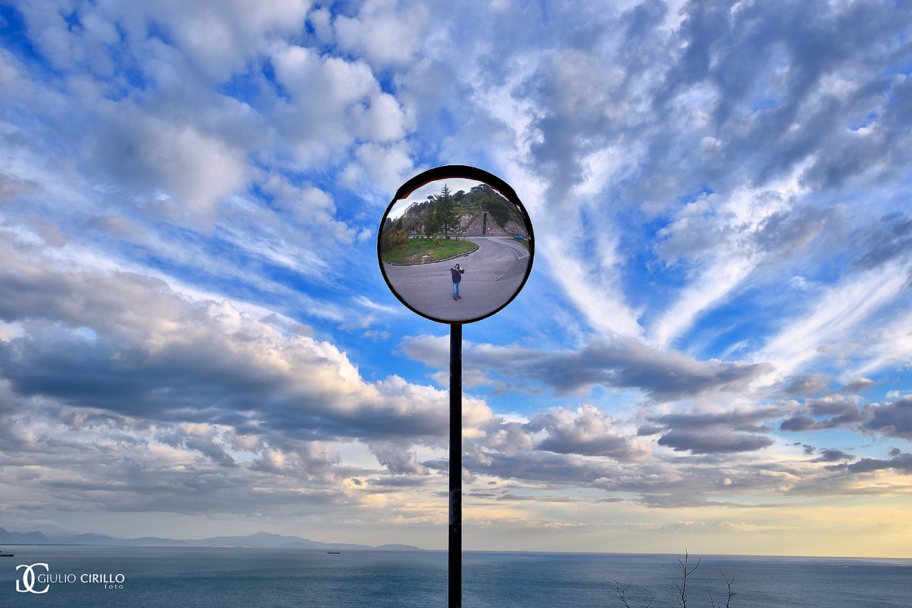 self-portrait in the clouds