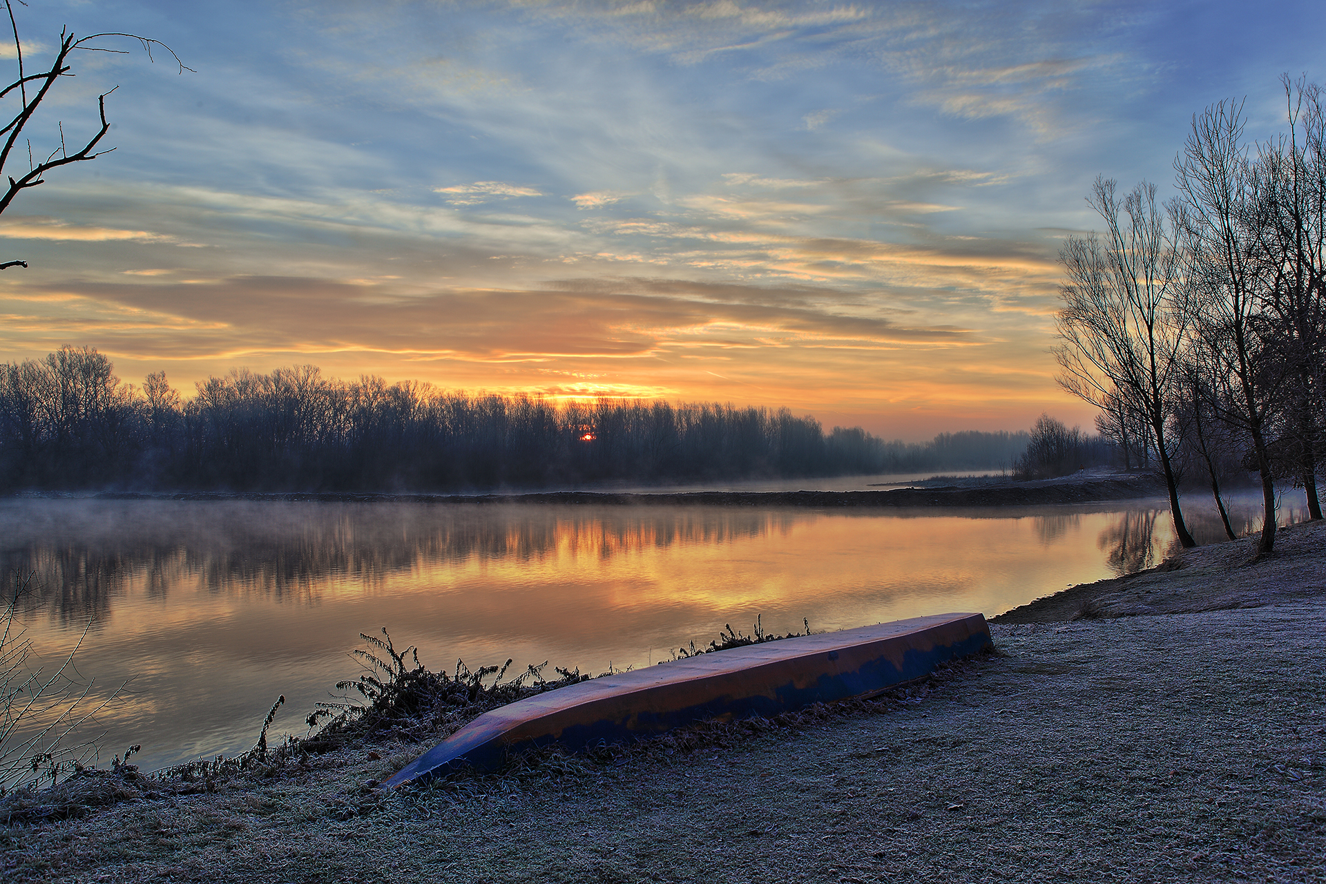 Sunrise on the river