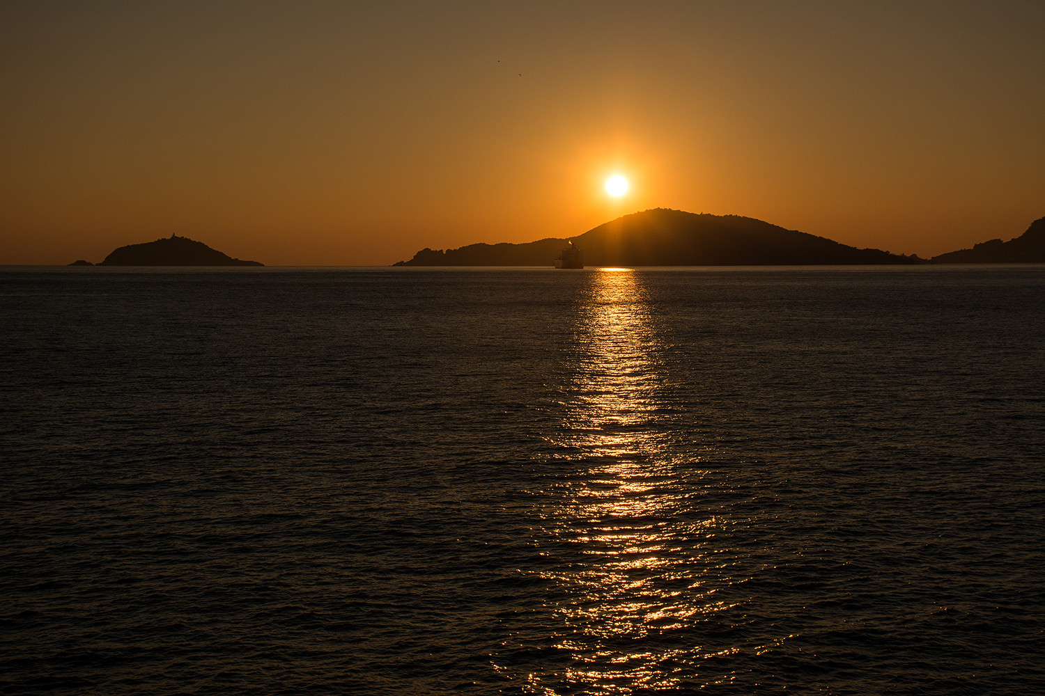 Sunset on the islands