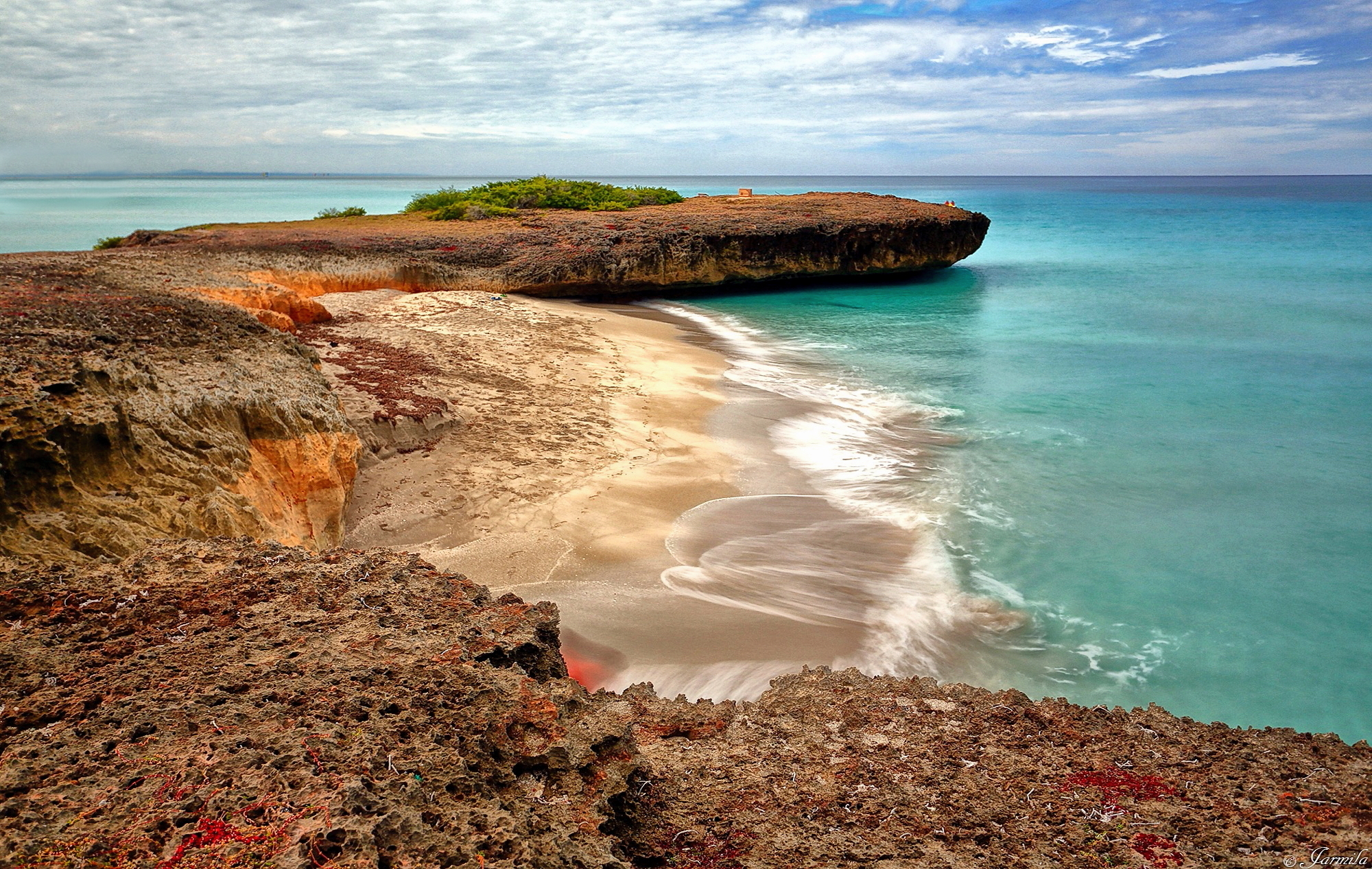 An oasis of peace in the Caribbean Sea.