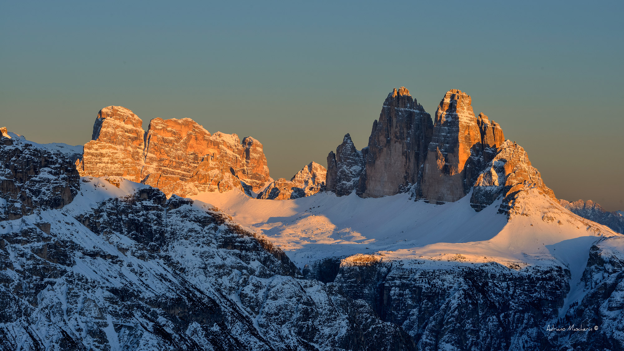 Ultime luci sulle Tre Cime