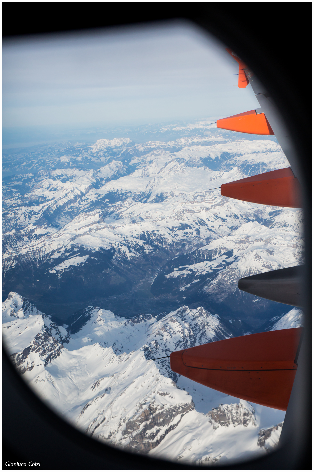 Flying over the Alps