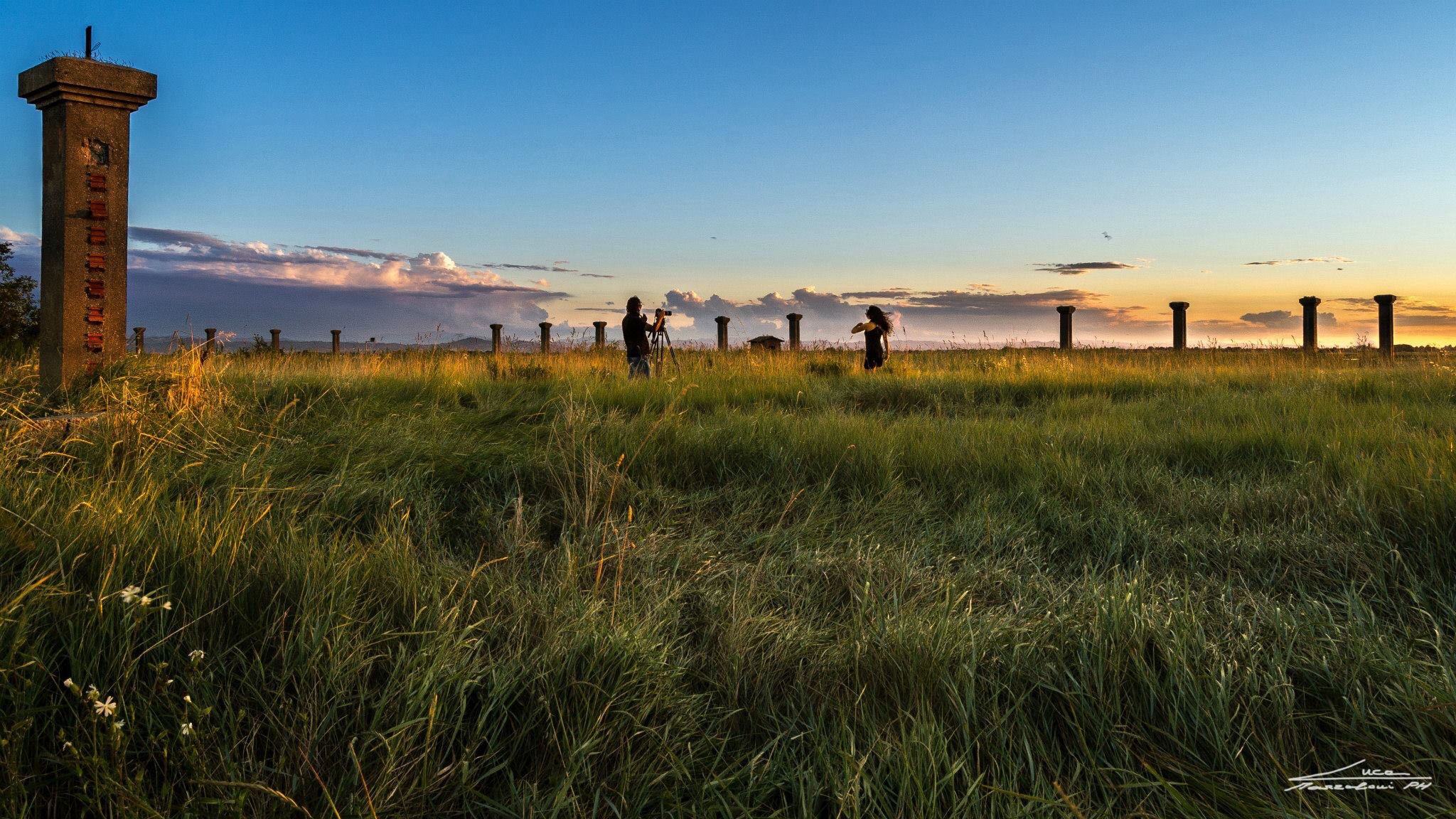 Tramonto alle saline di Cervia